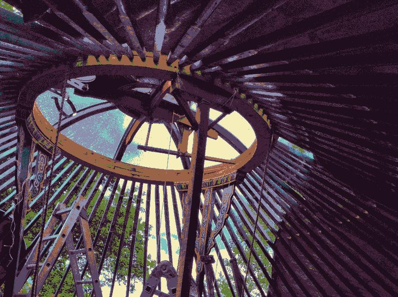 Yurt, from the inside